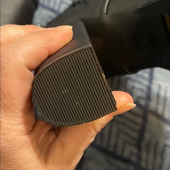 Demonia Black Buckle Platform Boots - Picture 9 of 16